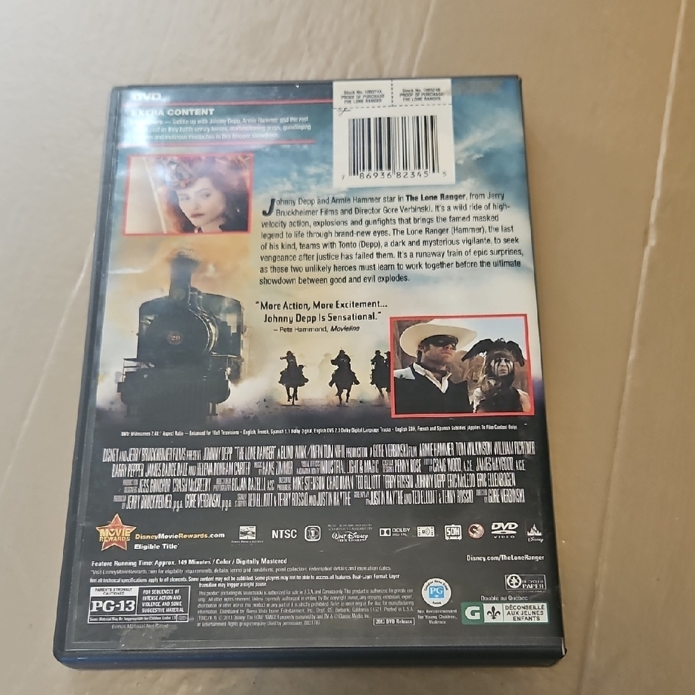 The Lone Ranger DVD - Picture 2 of 4